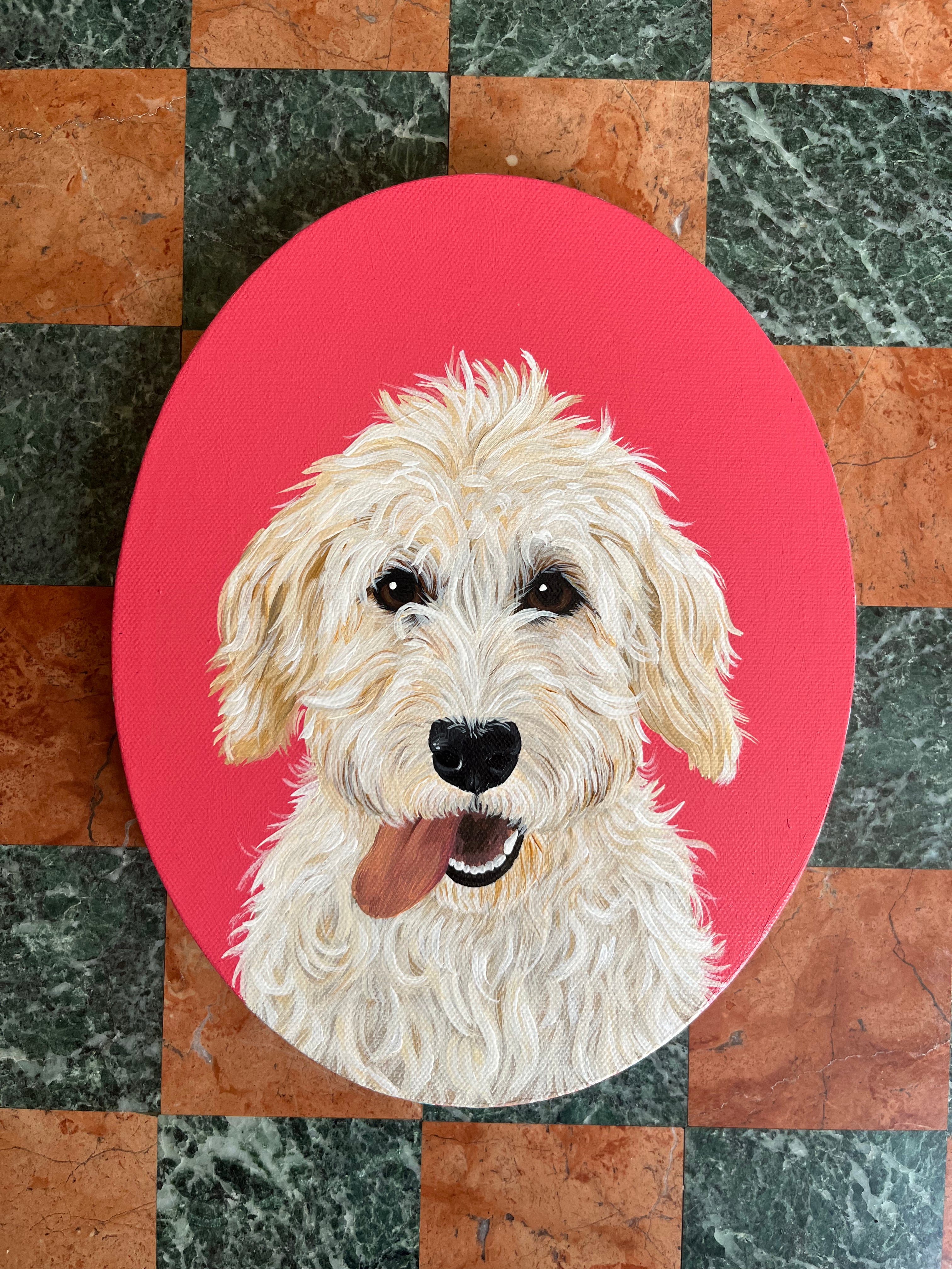 Custom Pet Portrait (Oval)