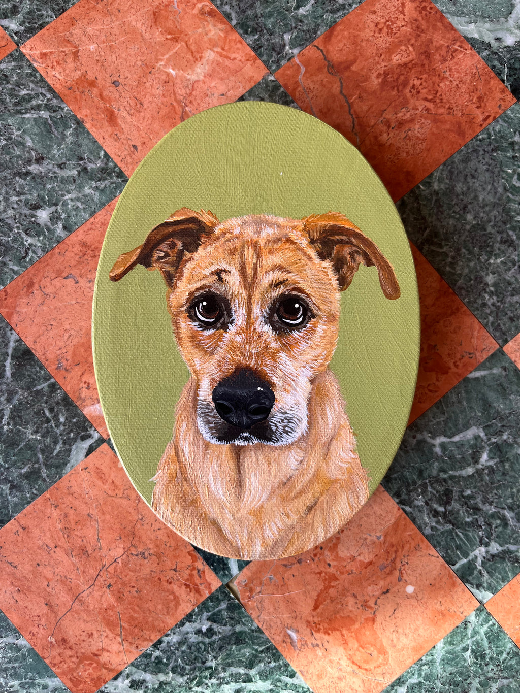 Custom Pet Portrait (Oval)