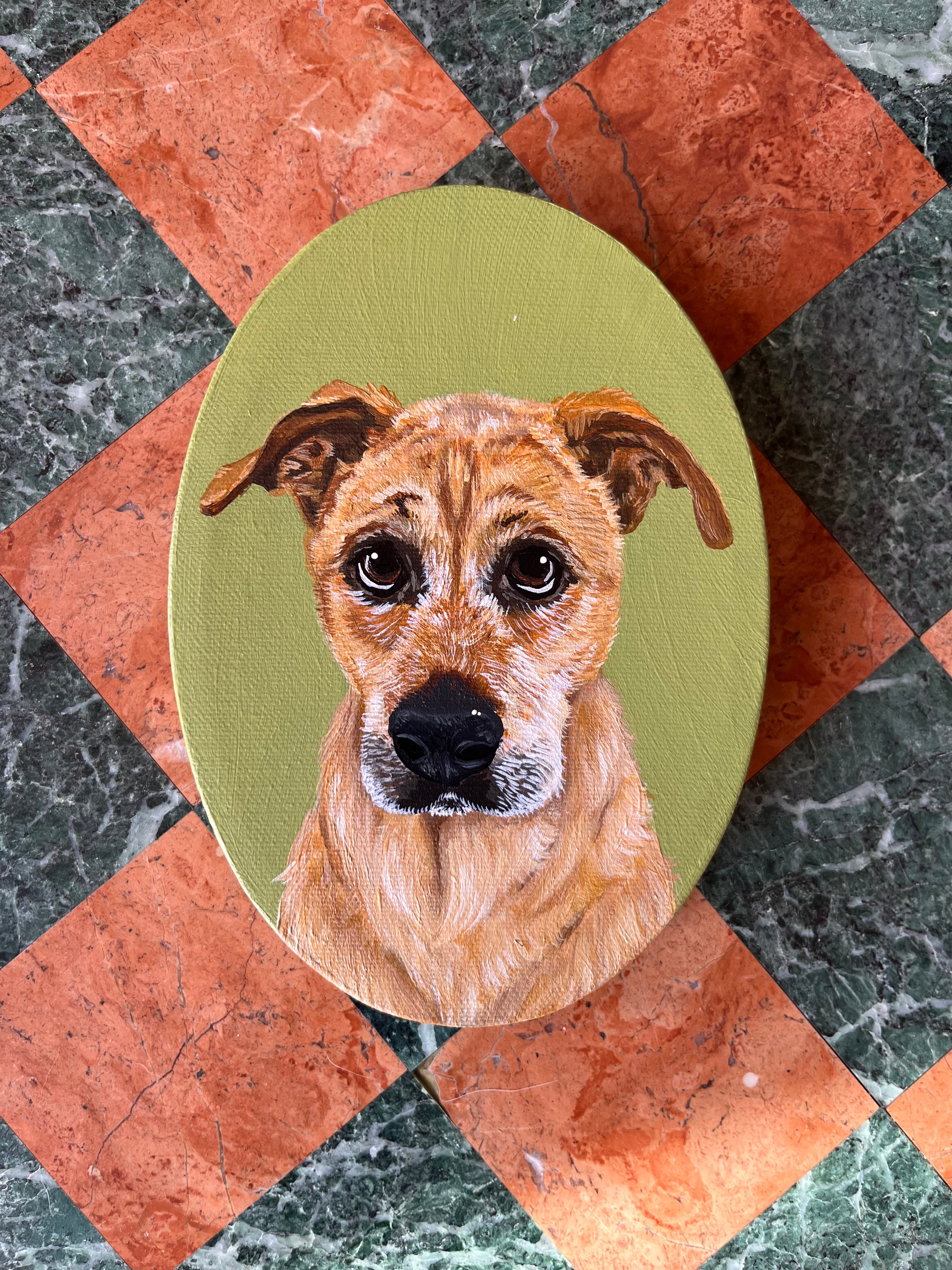 Custom Pet Portrait (Oval)
